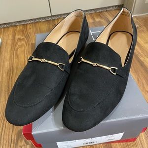 Black loafers